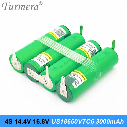 3S 12,6 V 4S 16,8 V аккумулятор US18650VTC6 3000mah 30A ток разряда для шуруповерта батареи(по заказу - Цвет: 4S-16.8V-C6-H-01