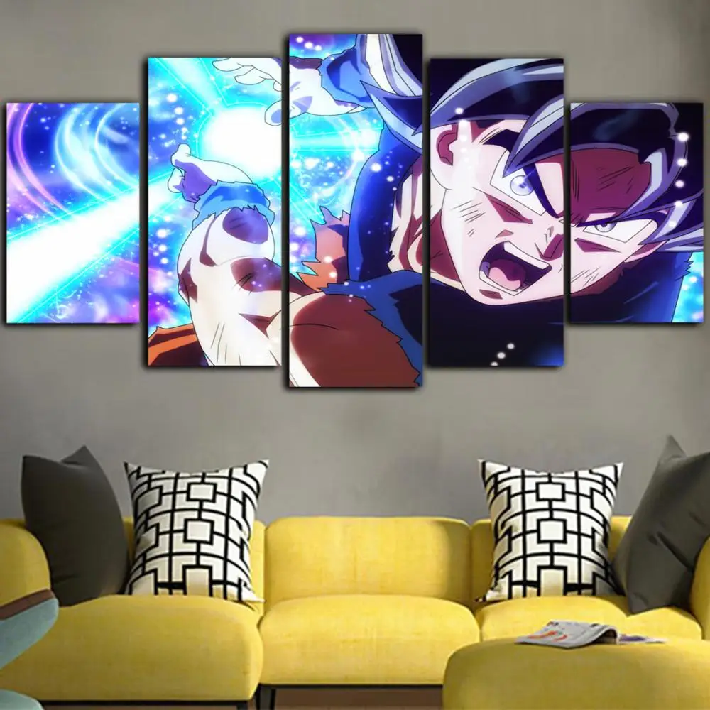 5 шт. Драконий жемчуг холст художественный постер печатная картина в стиле аниме