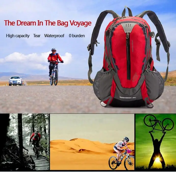 2017 Robesbon велосипедная сумка 32l мужской и женский велосипедный рюкзак Mtb открытый
