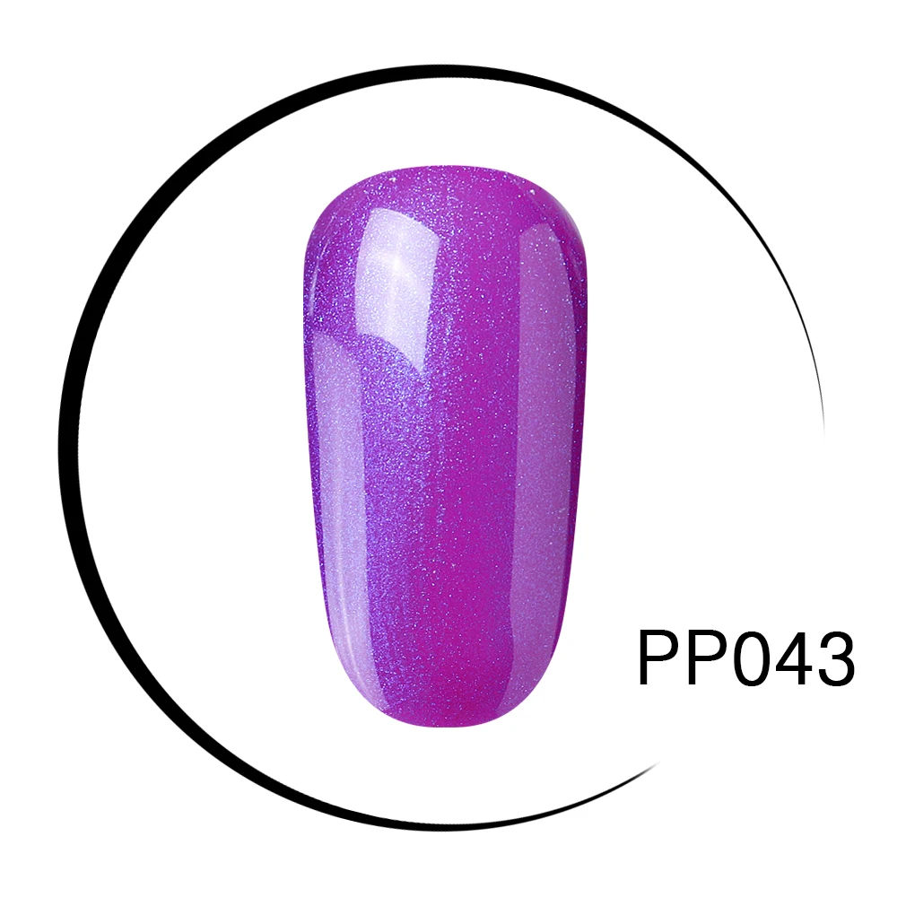 PP043 Elite99 10 мл УФ-гель для ногтей фиолетовый лак для ногтей Полупостоянный Гель-лак для ногтей - Цвет: PP043
