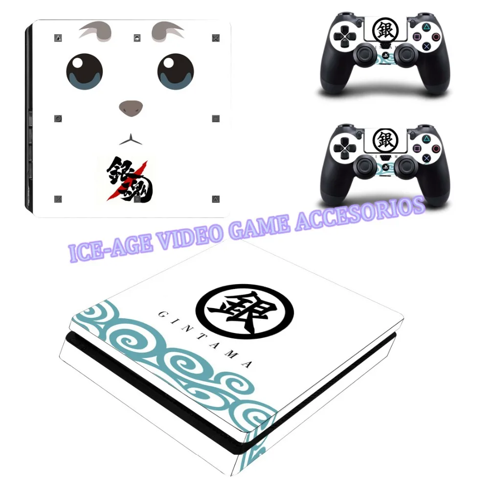 3 стили Аниме Gintama для PS4 тонкий Кожного Покрова Наклейки Кожи ps4 slim консоли и 2 шт.