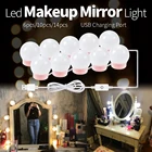 WENNI зеркальная Светодиодная лампа USB Vanity Light светодиодный макияж лампа туалетный столик освещение 12 в Голливуд светодио