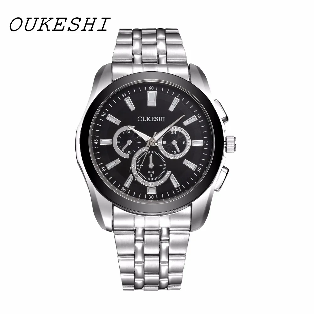 Мужские модные повседневные кварцевые наручные часы Роскошные спортивные