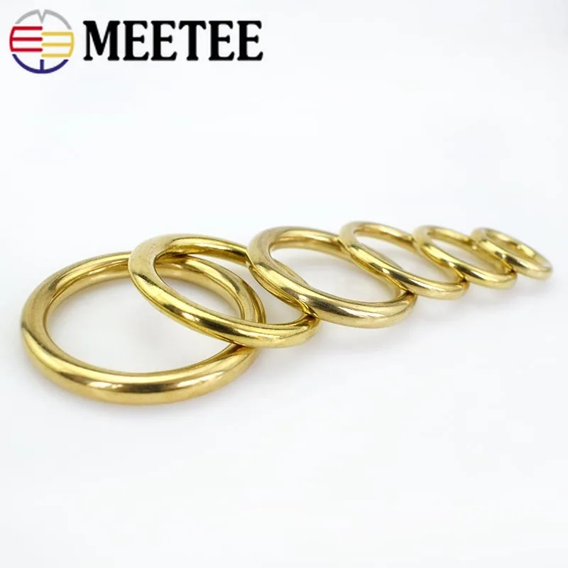4 шт цельные латунные уплотнительные кольца ошейник для собак тесьма
