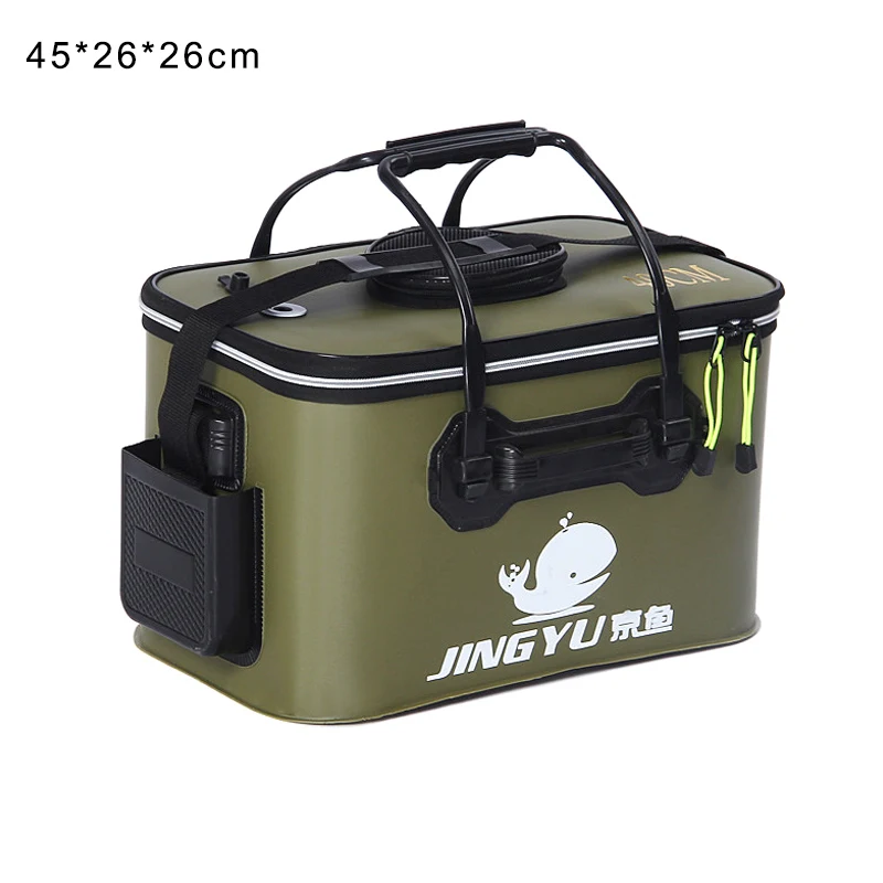 

Portable Folding Fishing Bucket Outdoor Barrel Camping Travel Fishing Storage Tool WHShopping