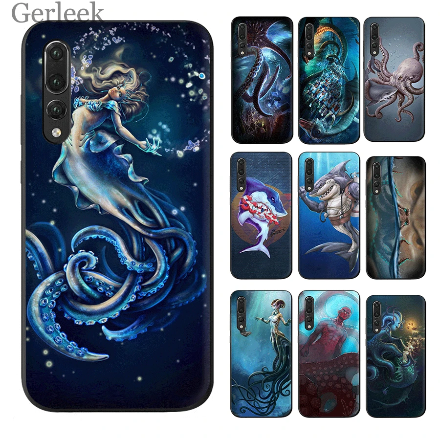 Desxz силиконовый чехол для телефона Huawei Y6 Y5 Y7 Y9 Mate 10 20 Pro Nova 4 2i 2 3 3i Lite фантазия море