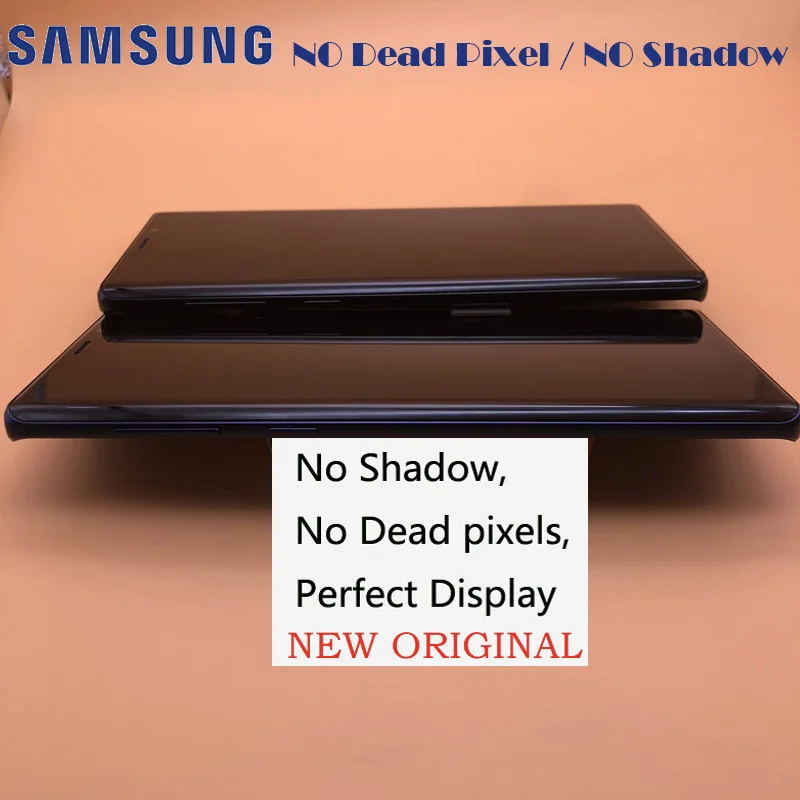 Не выгорают, тень 6,4 ''Оригинальное Дисплей для samsung Galaxy Note 9 SM-N9600 N9600F N960F ЖК-дисплей Сенсорный экран в сборе с рамкой