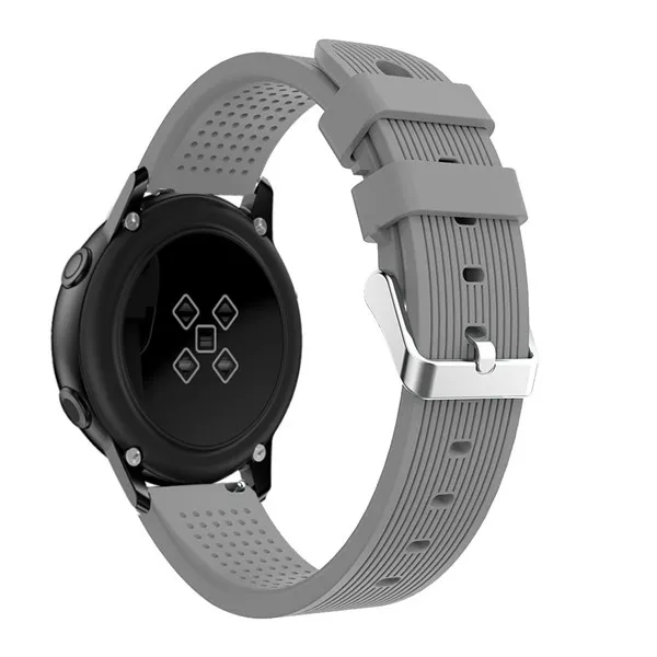 Серый 20 мм ремешок для часов Garmin Vivoactive 3 ремешок для Galaxy Watch 42 мм умный браслет с пряжкой спортивные Сменные аксессуары - Цвет: Серый