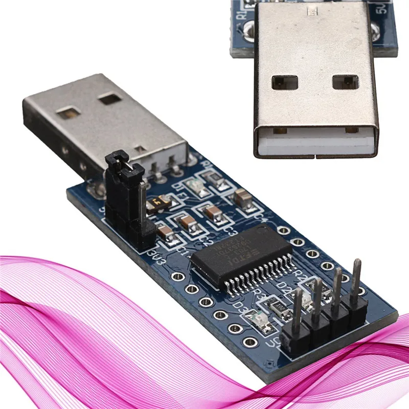 Информация о FT232 USB UART Board (тип A) FT232R FT232RL в RS232 TTL Последовательный модуль комплект