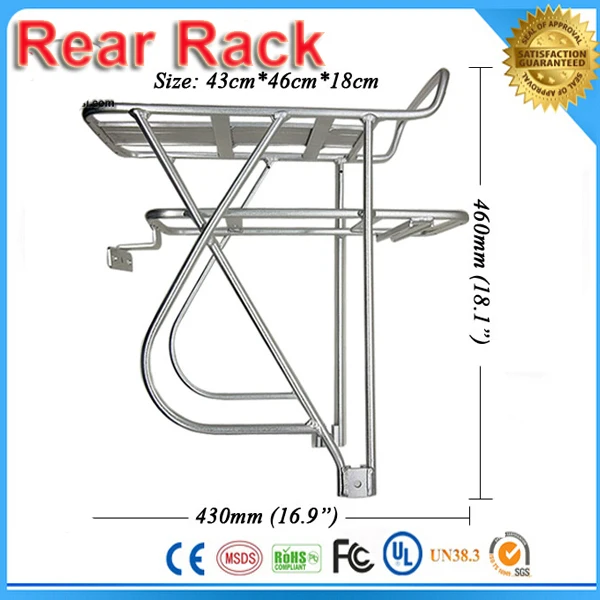 Стойка для аккумулятора велосипеда задняя полка стойка 36 В 48 подходит T