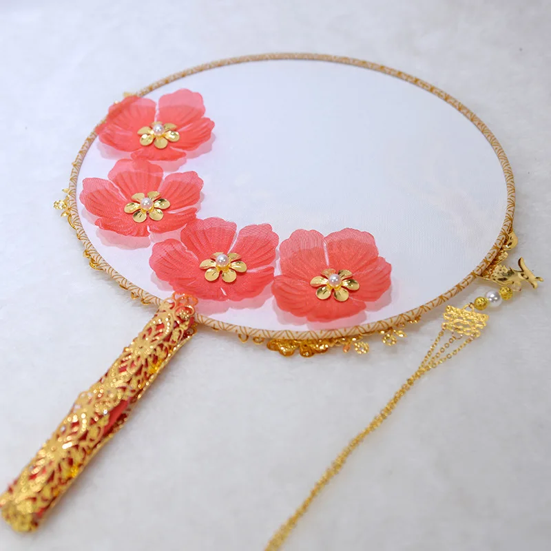 

Wedding Bridal Bouquet Chinese Style Group Fan Holding Chinese Classical Palace Style Fan Wedding Decoration D739