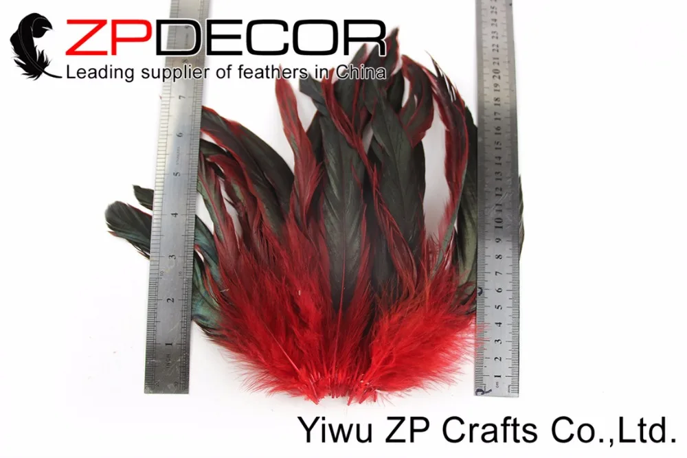 ZPDECOR 200 шт./лот 15 20 см (6 8 дюймов) ручной выбор красная половина бронза Петух Coque