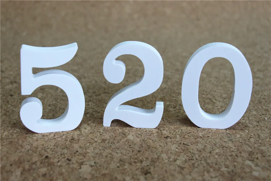 Новинка искусственные и 0 9 Деревянные белые буквы алфавита 20 см свободно стоящие