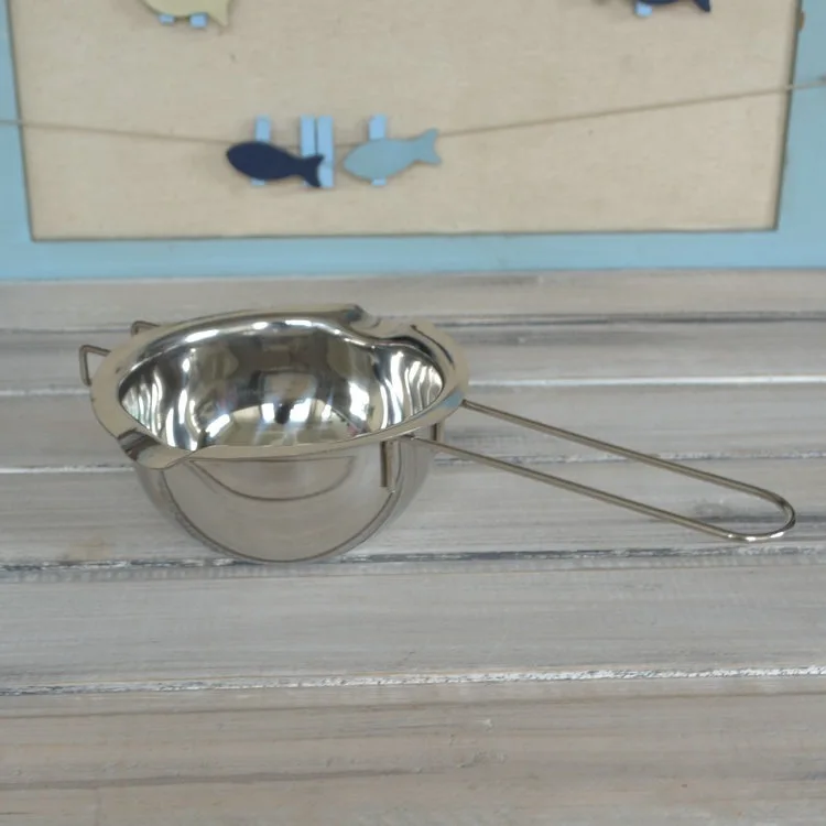 Воск свеча из нержавеющей стали с длинной ручкой для плавления внутри кастрюли