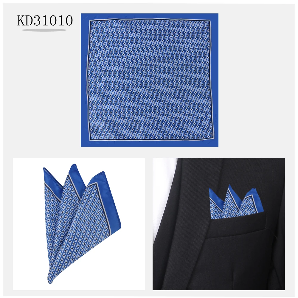 KD31010 Карманный квадратный для мужчин женщин цветочный принт костюмы Hanky мужчин s платки костюм квадратный платок полотенца шарфы - Цвет: KD31010