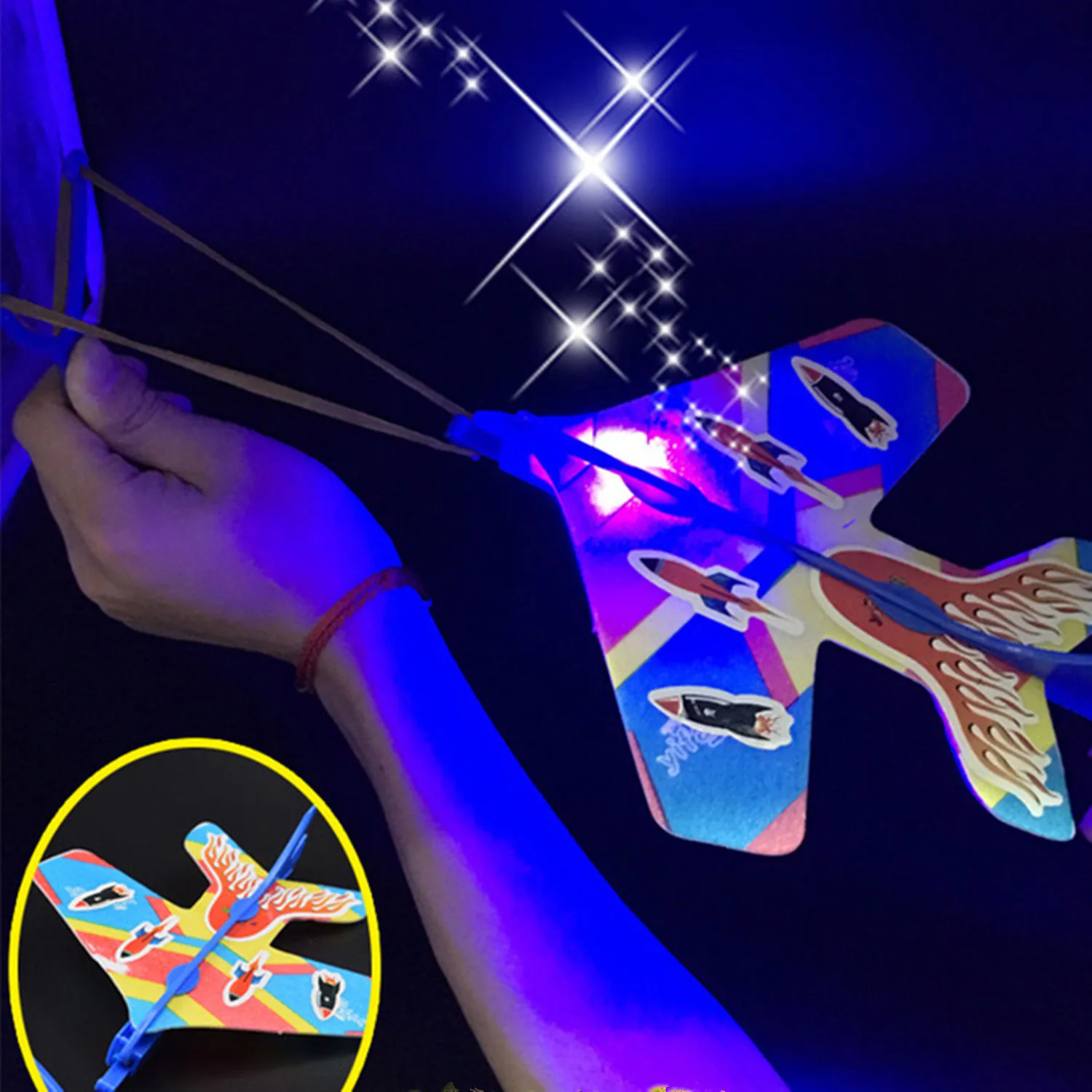 Игрушечный вертолет летающий удивительный DIY фонарь светильник циклотрона
