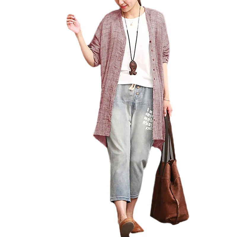 Пальто женское кимоно куртка повседневная Цветочная Кардиган с длинным рукавом