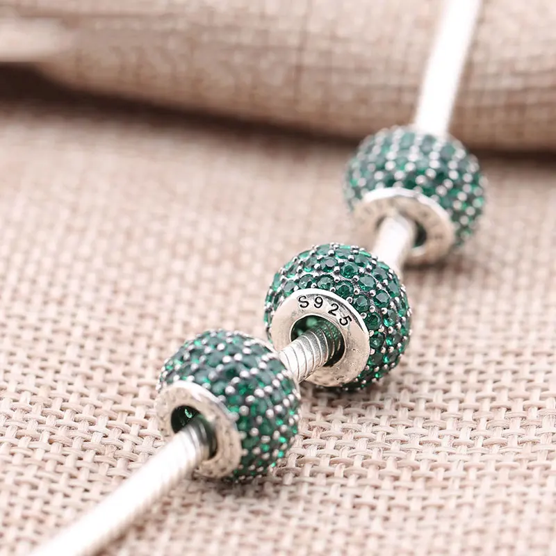 DIY круглый плоский Бусины подходят для Pandora браслет Для женщин ювелирных изделий