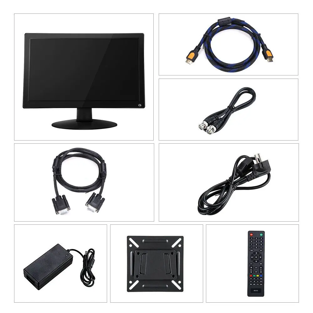 Eyoyo 15 6 дюймовый монитор маленький Hdmi портативный vga CCTV с экраном lcd 1280x720 16:9 IPS Display