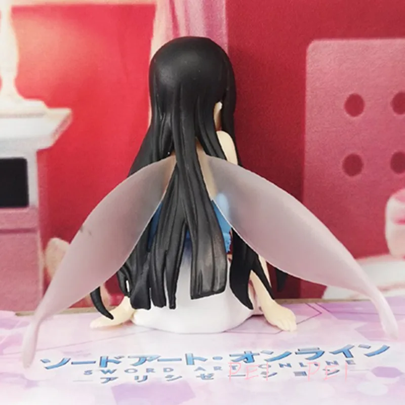 Аниме Sword Art Online SAO Yuuki Asuna сидячая позиция ПВХ аниме сексуальные Фигурки
