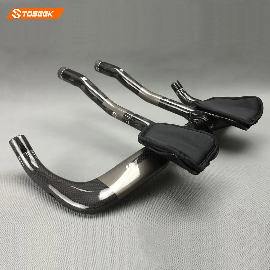 TOSEEK TT велосипед Отдых Руль Полный 3 К к углерода Путешествия Велоспорт Aero Бар