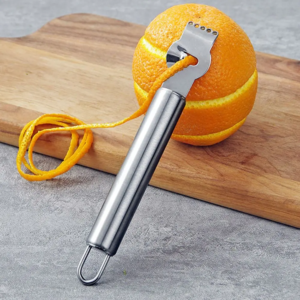 1 Pcs Stainless Steel Lemon Citrus Peeler Tool Kitchen Fruit Vegetable Scraper Knife Fine Chef High Quality New