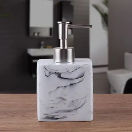 400ml Креативная бутылка для мыла из смолы, диспенсер для шампуня для отелей, диспенсер для дезинфицирующего средства для рук, набор диспенсеров для мыла 400 мл/500 мл - Цвет: 400ml