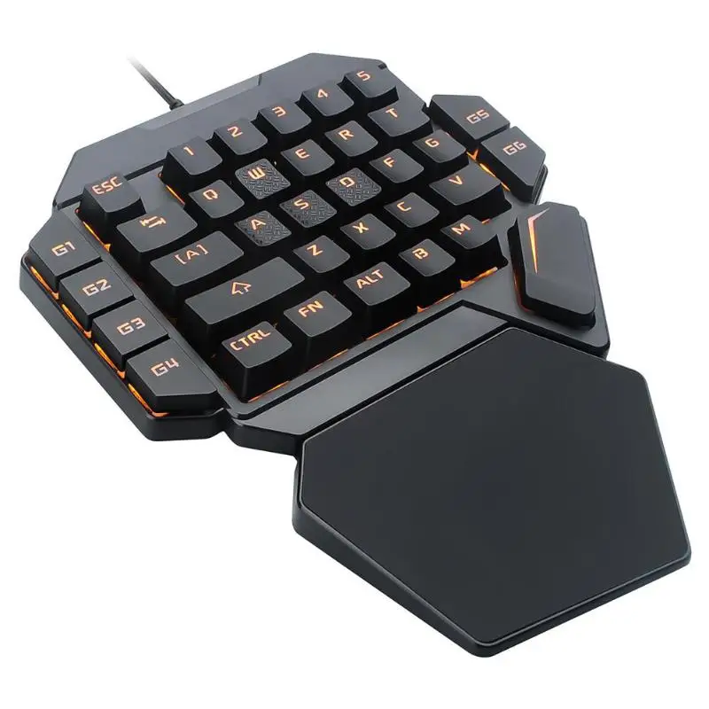 K50 Проводная USB клавиатура с одной рукой Макросъемка Механическая игровая клавиатура