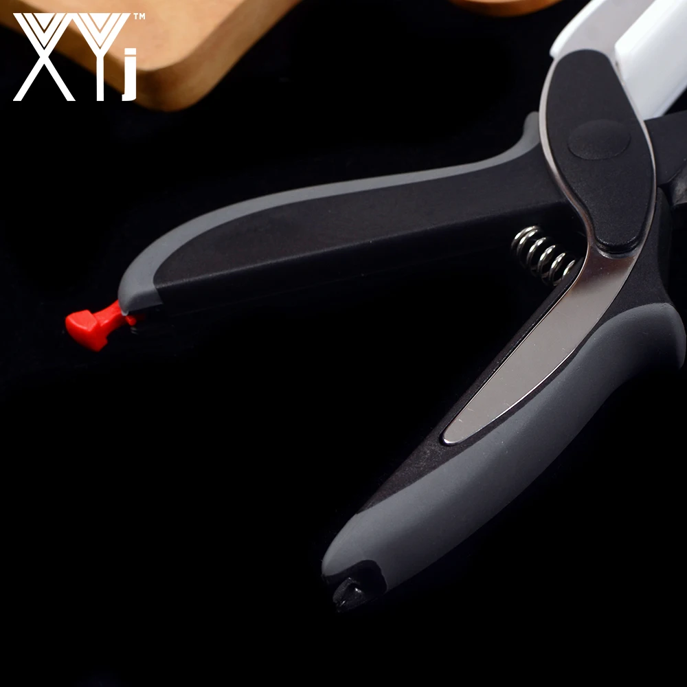 Xyj 2 in1 Кухня Ножи Нержавеющая сталь лезвия ABS Ручка растительного scissor