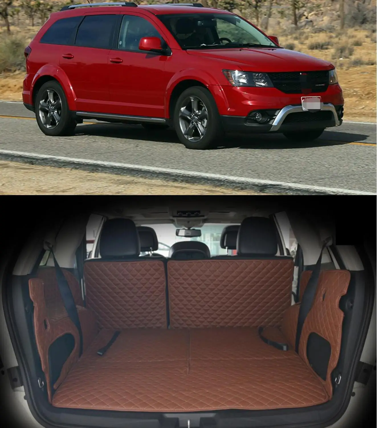 Волокна кожи багажник автомобиля коврик для dodge путешествие 2008 209 2009 2010 2011 2012 2013 2014