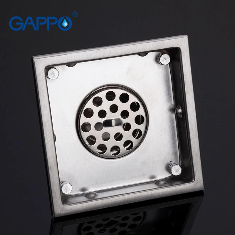 GAPPO пробка Слива ванны квадратные мусорные решетки ванной Душевой сток в полу