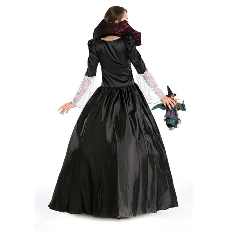 Роскошные костюмы вампира для женщин злая королева средневековые Бальные платья
