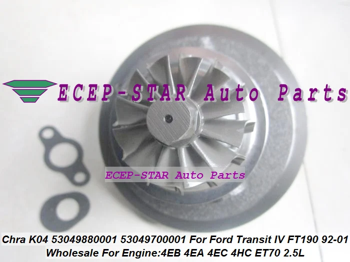 Турбокартридж Chra Core K04 53049880001 53049700001 для Ford Transit FT190 LDV Convoy 4EA 4EB 4HC ET70 2.5L 100HP|turbo