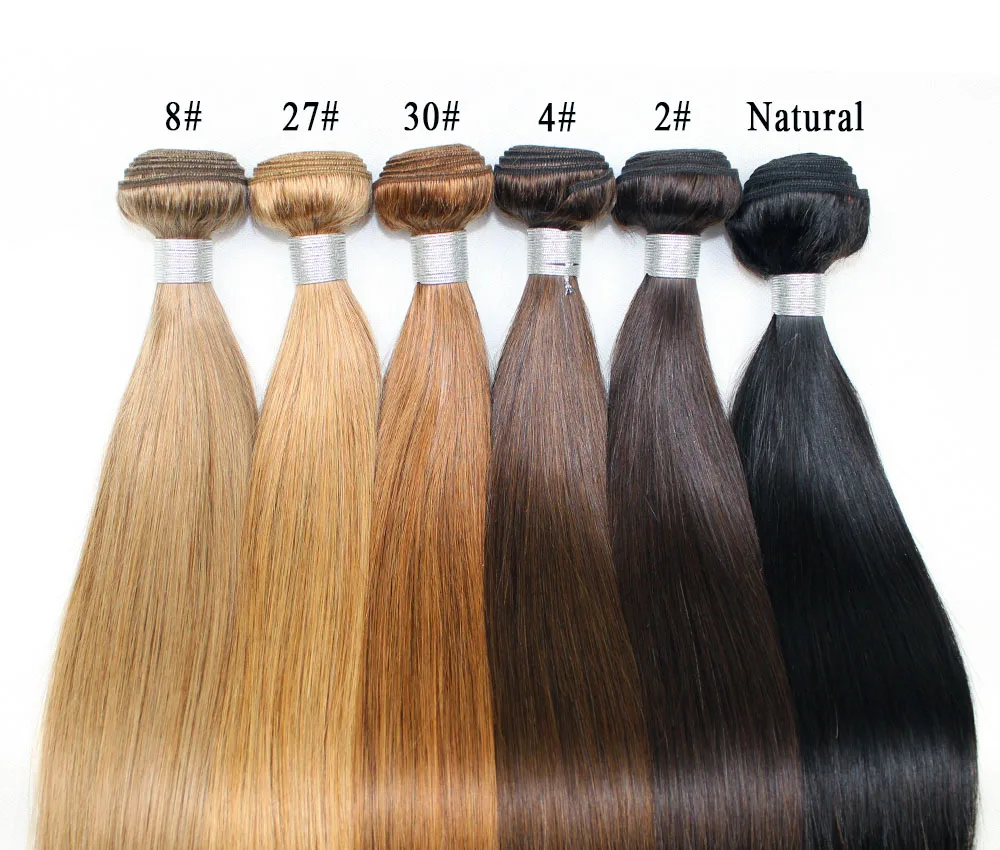 Mogul цвет волос 8 пепел блондинка один кусок индийские прямые волосы Weave Связки