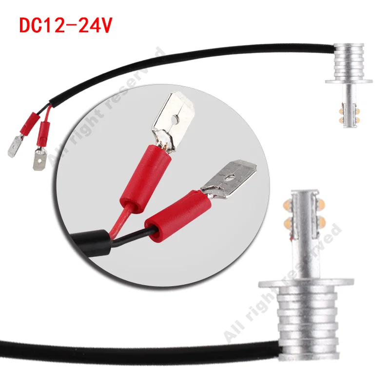 2 шт. H1 H3 светодиодные лампы с острым чипом белого цвета 12 SMD 750LM DRL дневные ходовые