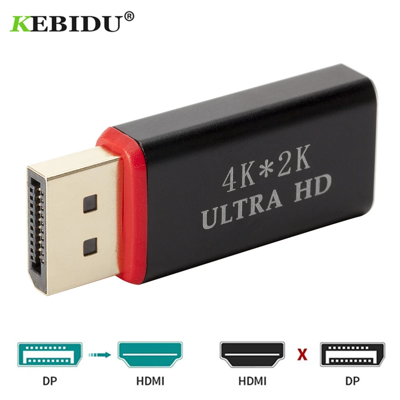 4K DP к HDMI-совместимый конвертер адаптер Displayport Соединительный кабель для ПК