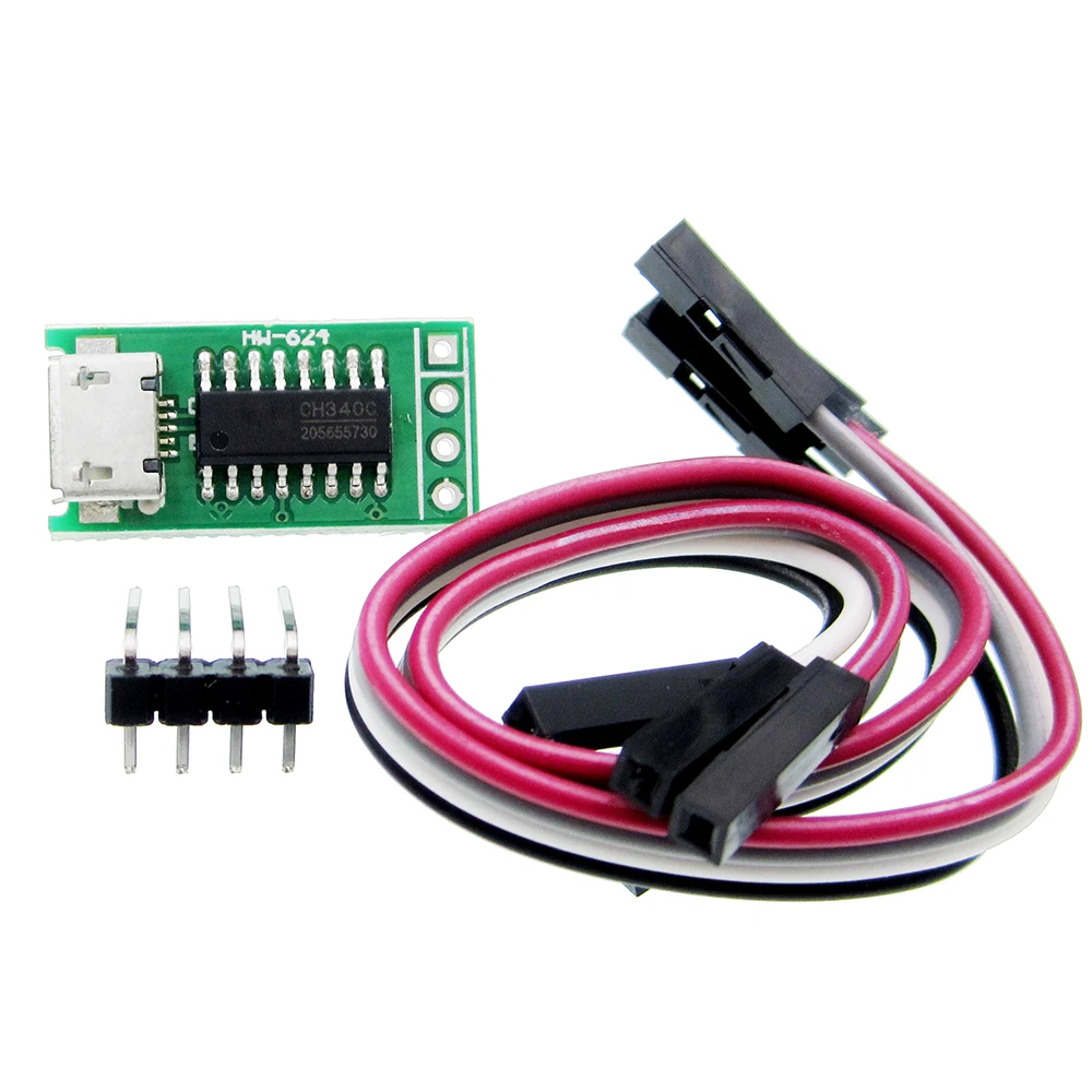 

CH340C Micro USB toTTL Serial Port ISP Download Module 5V/3.3V 500ma Replace CP2102 CH340G CH340T For STM32 51 With DuPont Line