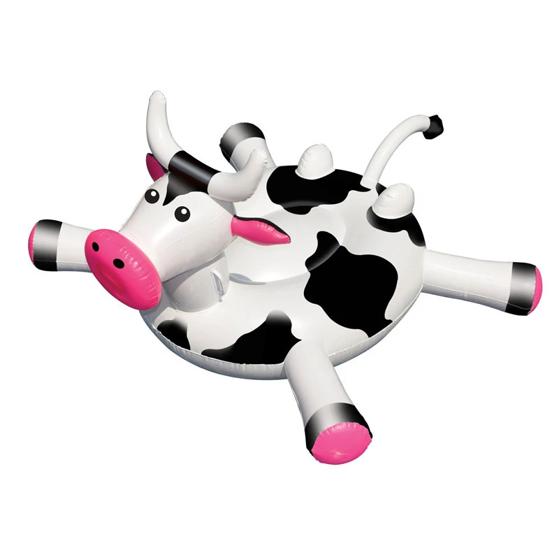 

1.7M Cows Baby Pool Float for Kids Adult Float Raft Water Floating Boat Ride-On Swimming Ring Toy for Boys Girls Giant Cow Boats