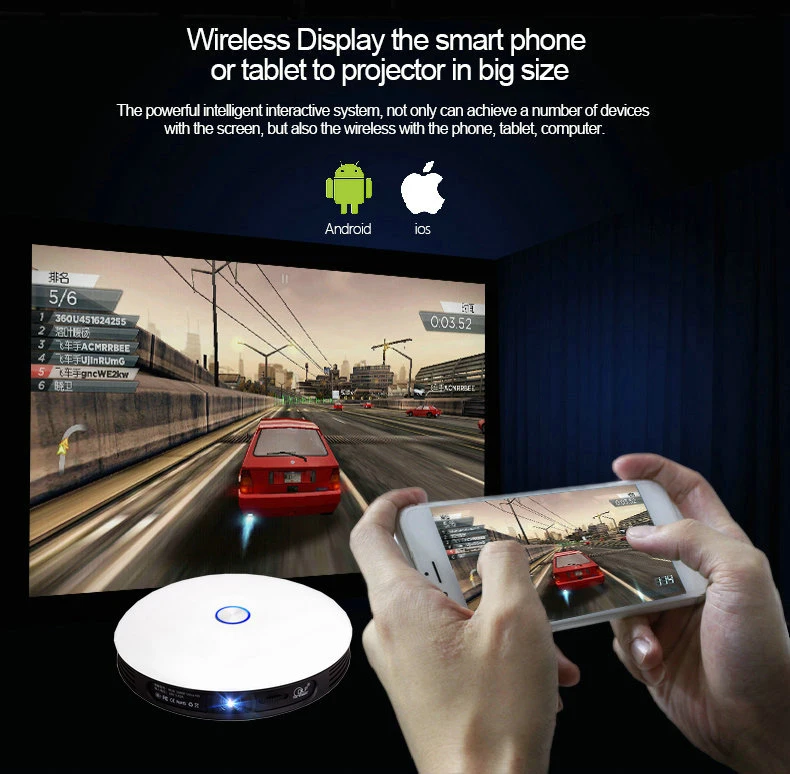 Проектор ByJoTeCH M18 3D 1080P 2 ГБ 16 Android Wi Fi 4K домашний кинотеатр проектор AirPlay встроенный