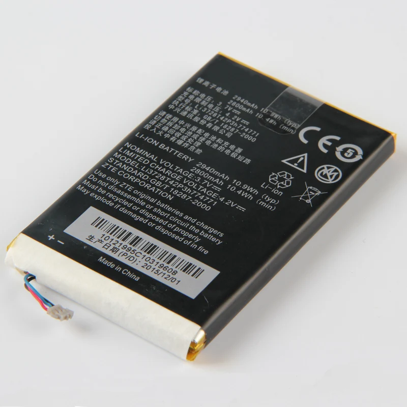 Original MF93 phone battery For ZTE MF93E MF93 MF93D MF915 Li3728T42p3h774771 2940mAh
