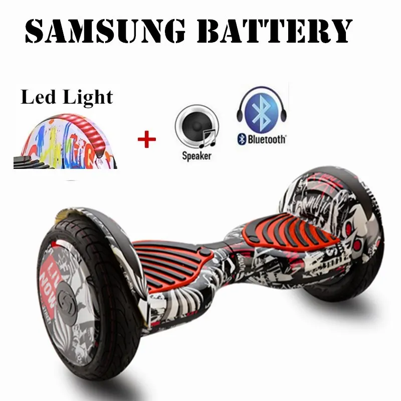 10 дюймовый смарт скутер samsung Батарея + Bluetooth Динамик два колеса самостоятельного