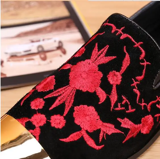 Мужские классические туфли ручной работы золотистые лоферы на плоской подошве с