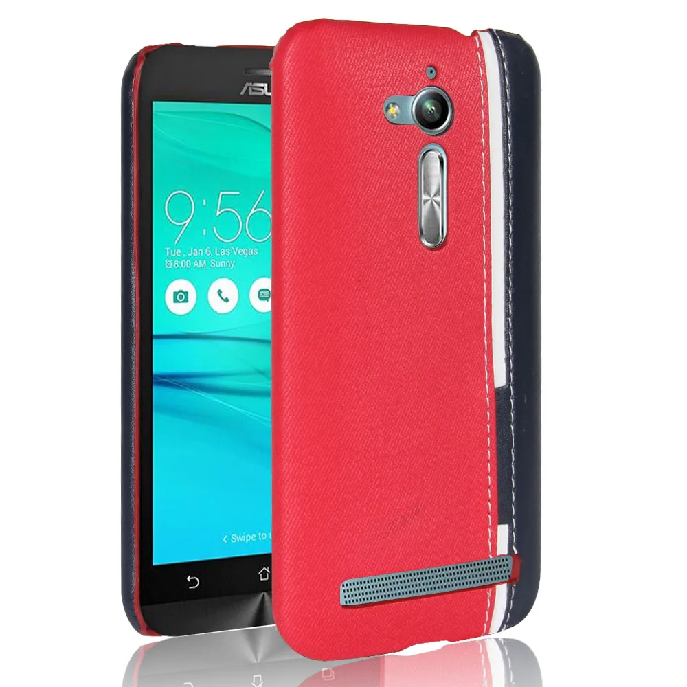 Чехлы для телефонов Asus Zenfone Go ZB500KL роскошный двухцветный кожаный чехол сумка |