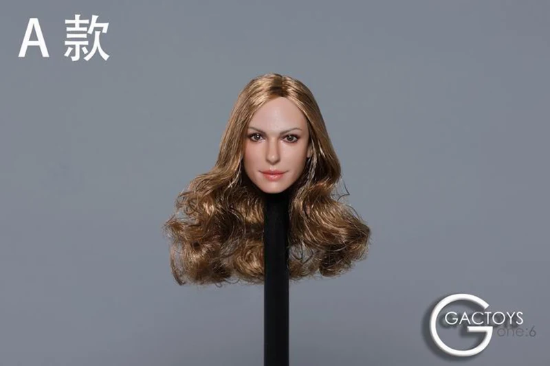 GACTOYS GC024 1/6 женский фильм звезда голова резьба Скульптура девушка голова спелемент подходит для 12 дюймов женский Phicen бледный цвет фигуры тела