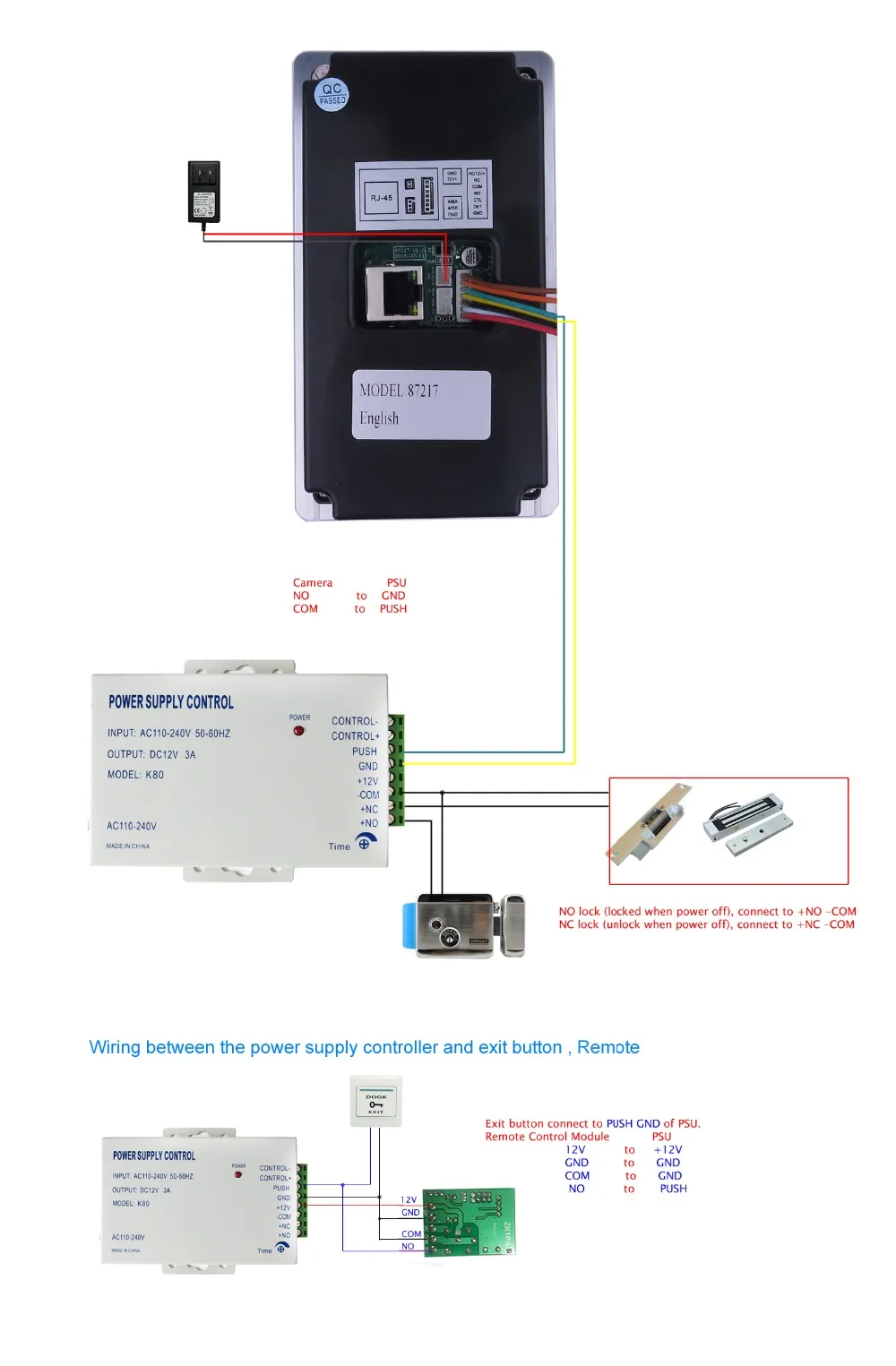 wifi IP " сенсорный экран lcd видеодомофон дверной телефон набор для записи кода клавиатуры IC Водонепроницаемая камера Электрический замок