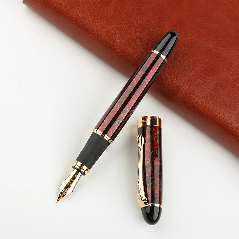 Ручка перьевая JINHAO X Iraurita полностью Металлическая Золотая Роскошная карандаш с