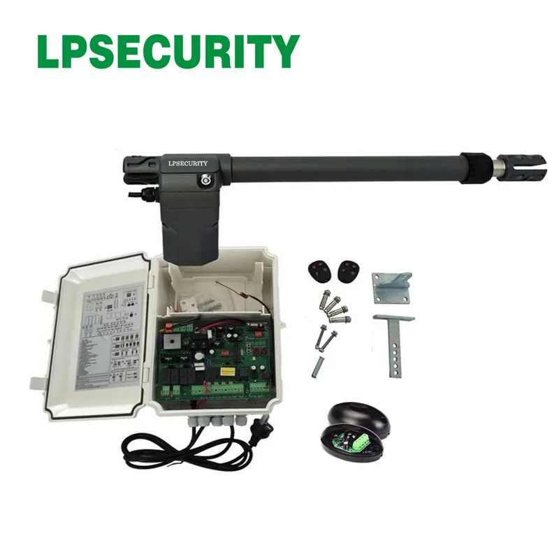 kit2 AC220V поршневой привод одиночный качающийся мотор автоматических ворот дистанционного управления(датчик для ворот, сигнальный светильник, кнопка, gsm Открыватель двери опционально - Цвет: kit2
