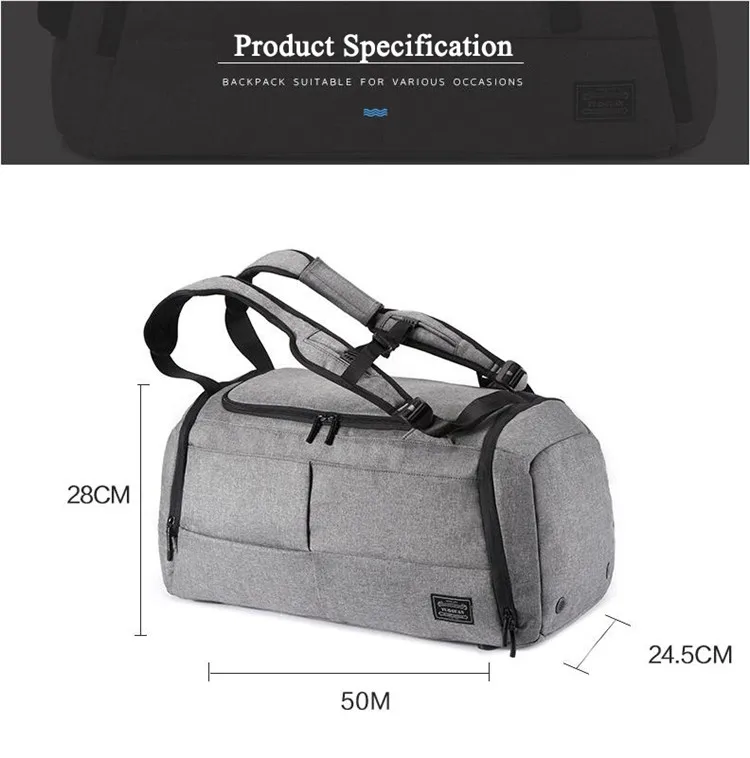 Mochila Gimnasio Hombre, спортивная сумка для тренировок, фитнеса, тренажерного зала, с отделением для обуви, для путешествий, сумка-тоут, рюкзак