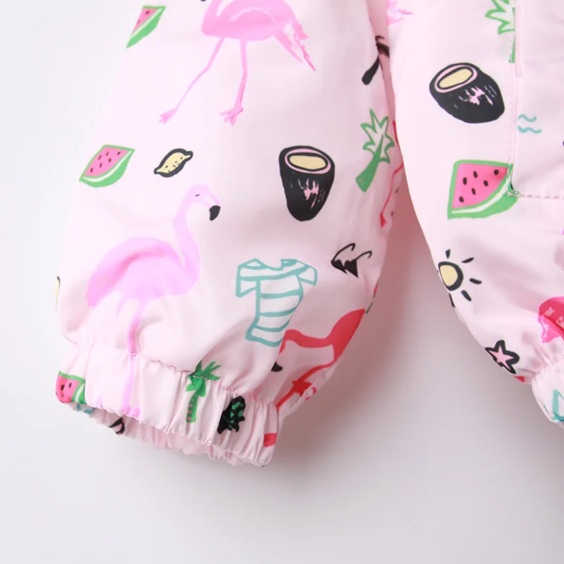 2021 Spring Summer Girls Tops Clothing 2Y 4Y 8Y Bird Print Jackets For Novelty Hooded Outerwear &amp Coats Child | Детская одежда и