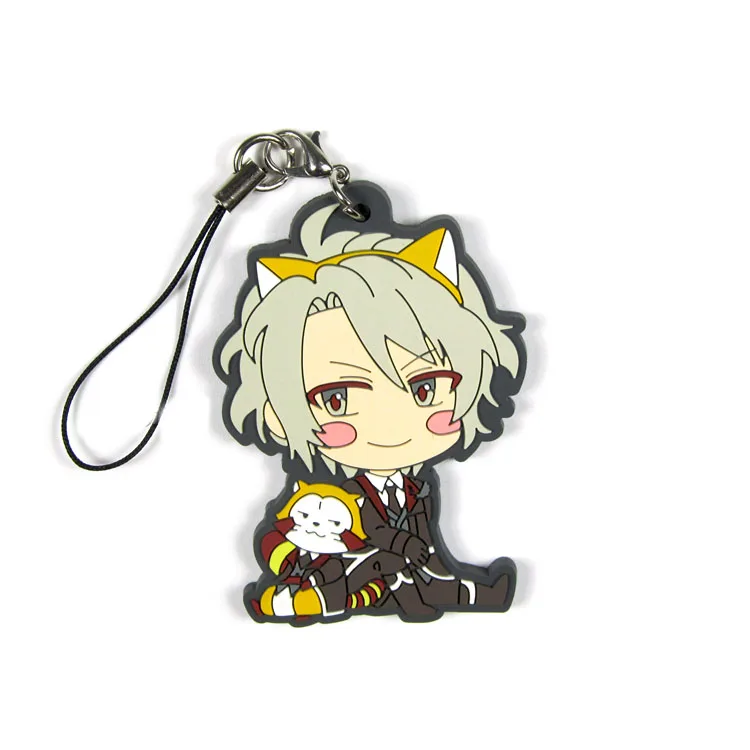 Idolish7 аниме брелок Изуми Иори Ямато Никайдо SOGO NAGI Тамаки Гаку Мицуки Осаки каучуковый ремешок аксессуары для мобильных телефонов/Подвески D156 - Цвет: 11